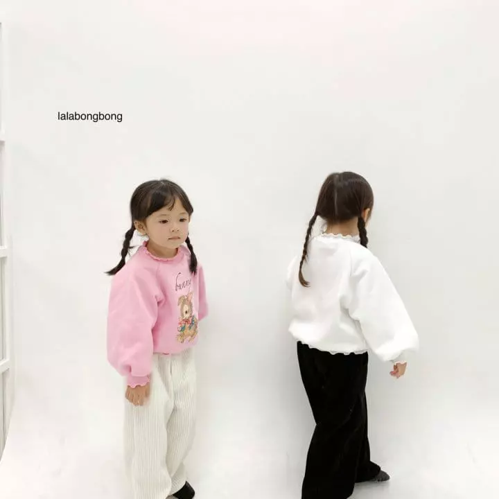 Lalabongbong - Korean Children Fashion - #toddlerclothing - Barnie Sweatshirt - 12