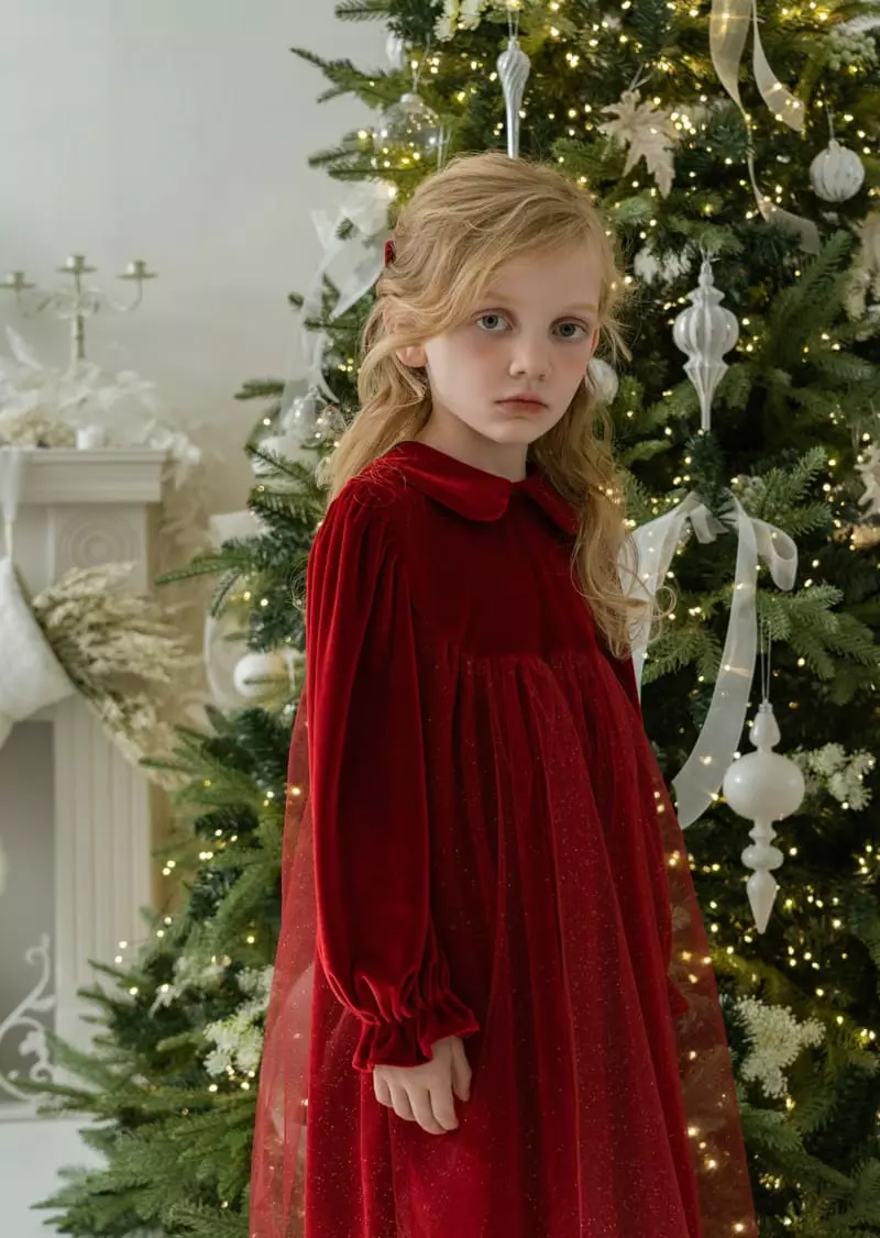 Le Bev - Korean Children Fashion - #childofig - Velvet One-piece - 12