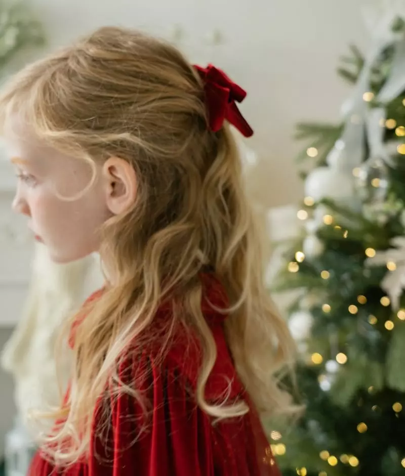 Le Bev - Korean Children Fashion - #magicofchildhood - Red Velvet Hairpin - 2