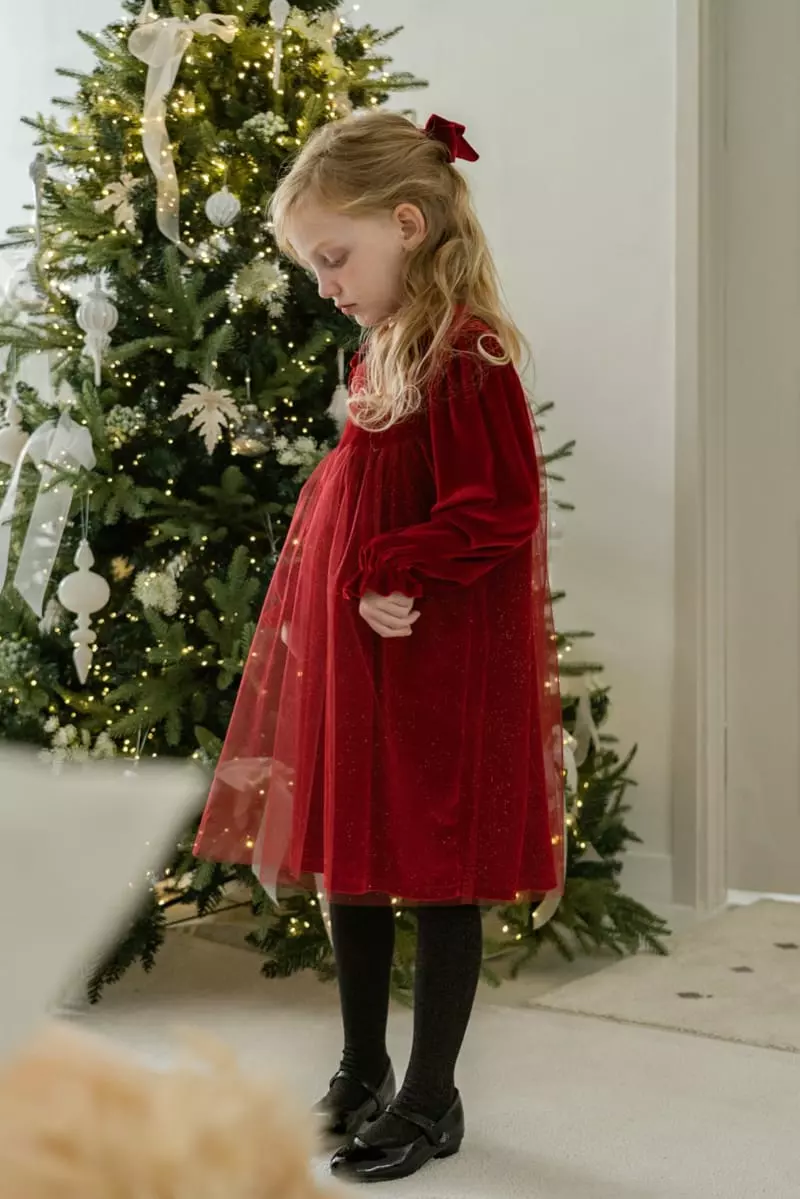 Le Bev - Korean Children Fashion - #minifashionista - Velvet One-piece - 9