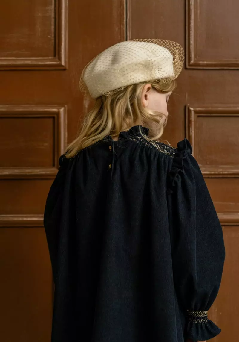 Le Bev - Korean Children Fashion - #prettylittlegirls - Gold Tulip Beret Hat
