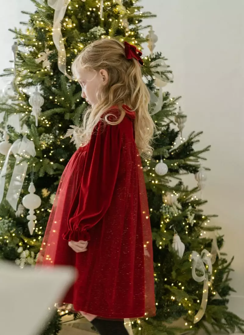 Le Bev - Korean Children Fashion - #prettylittlegirls - Velvet One-piece - 10