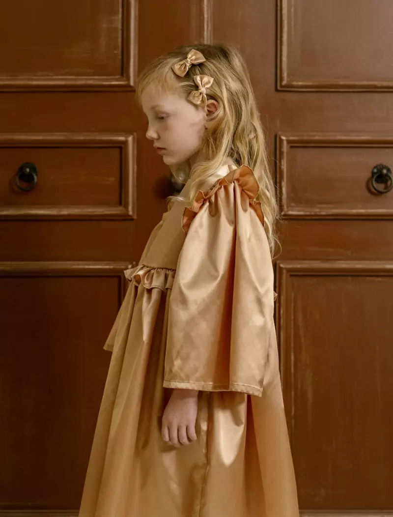 Le Bev - Korean Children Fashion - #todddlerfashion - Gold Silky Hairpin - 3
