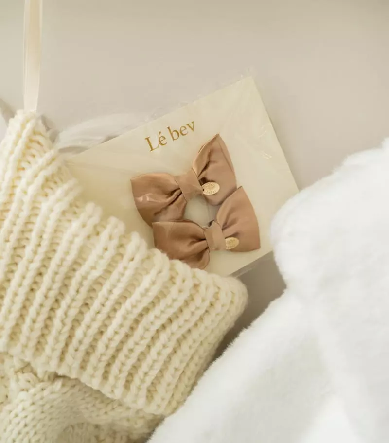 Le Bev - Korean Children Fashion - #todddlerfashion - Gold Silky Hairpin - 4
