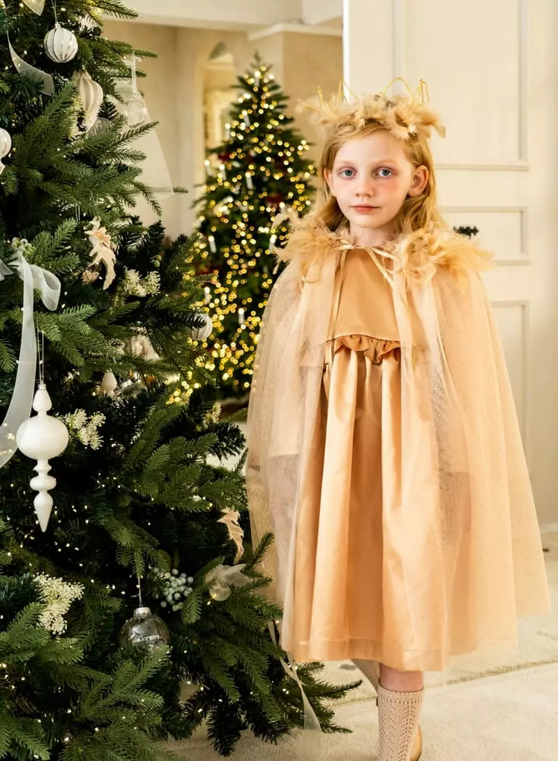 Le Bev - Korean Children Fashion - #toddlerclothing - Gold Padder Cape - 2