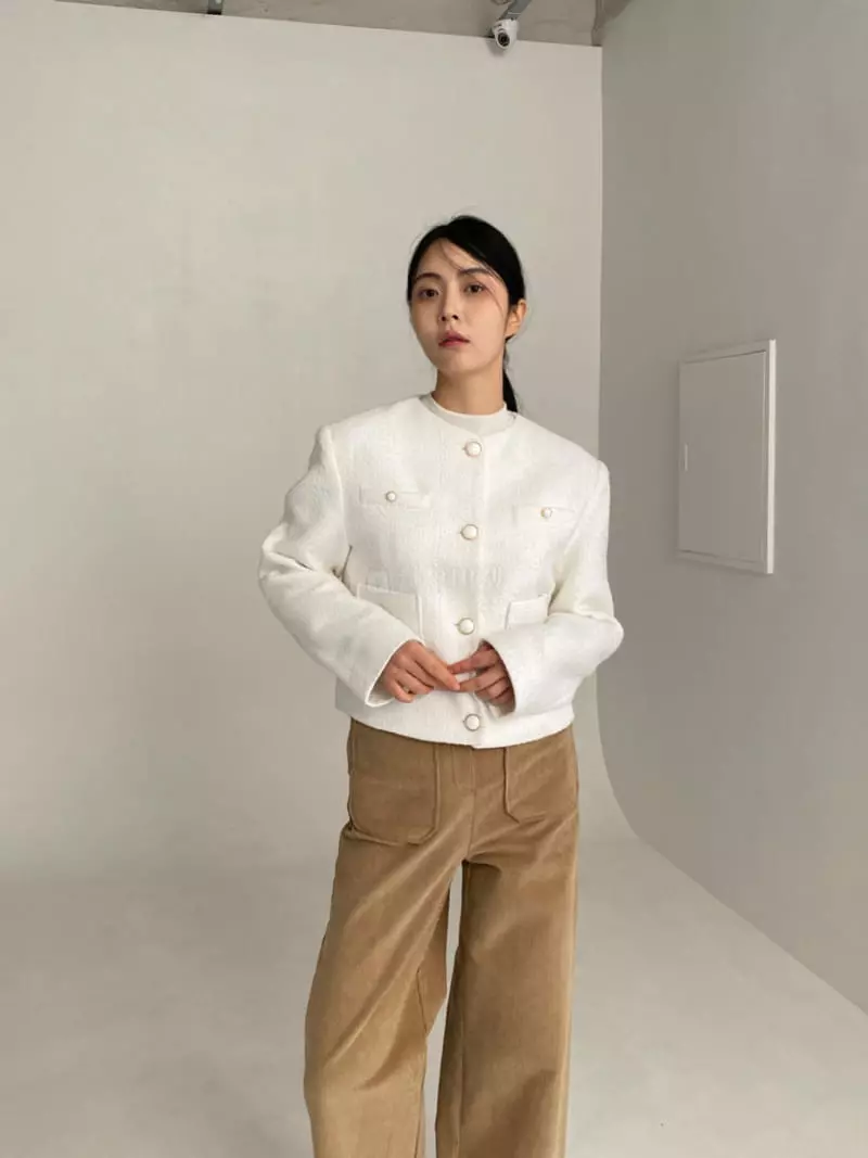 Le-Ppl - Korean Women Fashion - #momslook - Twid Mini Jacket - 3