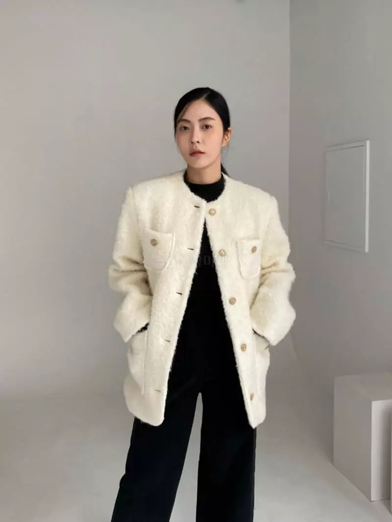 Le-Ppl - Korean Women Fashion - #momslook - Over bookle Jacket - 11
