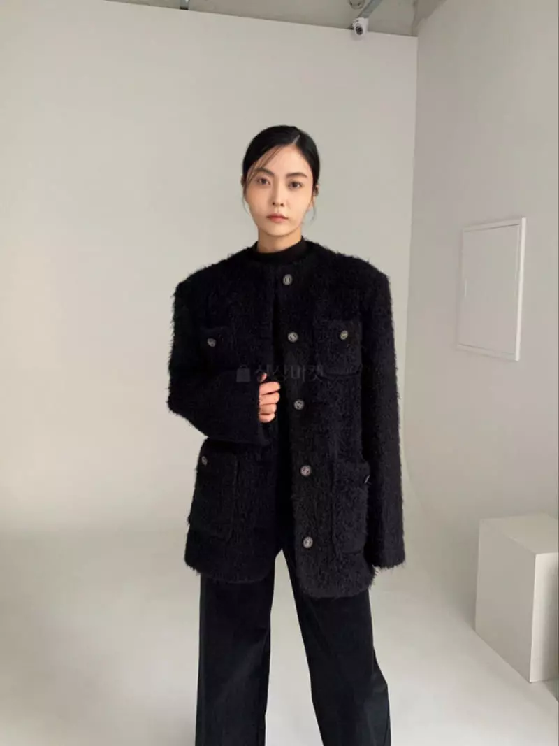 Le-Ppl - Korean Women Fashion - #momslook - Over bookle Jacket - 7