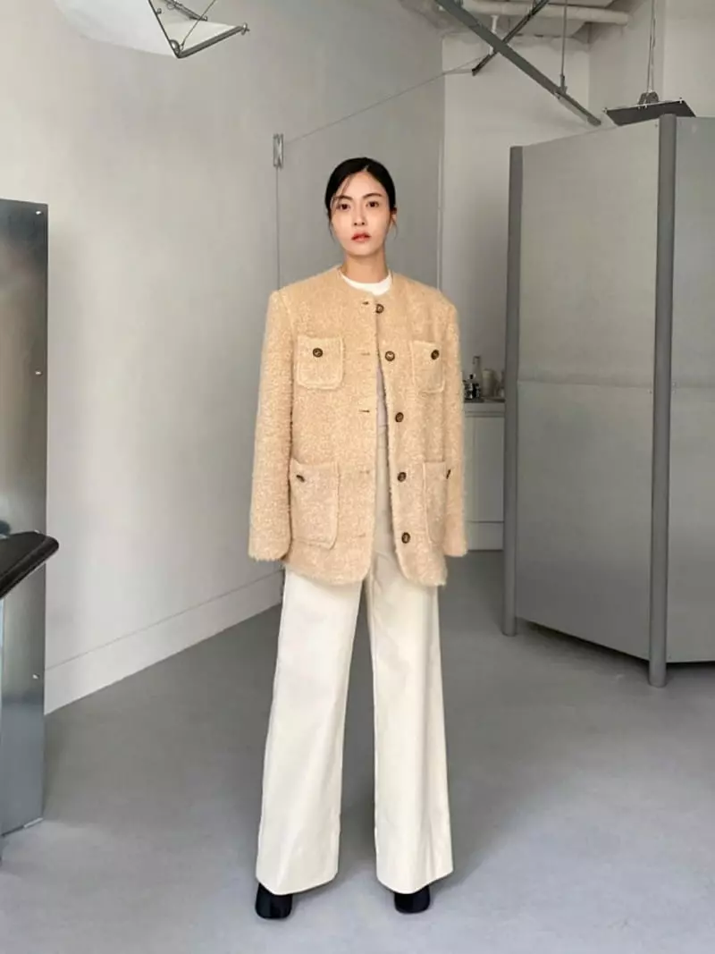 Le-Ppl - Korean Women Fashion - #restrostyle - Over bookle Jacket - 2