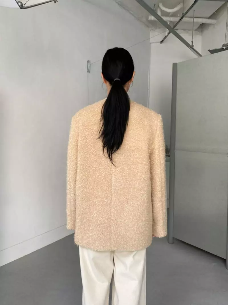 Le-Ppl - Korean Women Fashion - #thatsdarling - Over bookle Jacket - 5