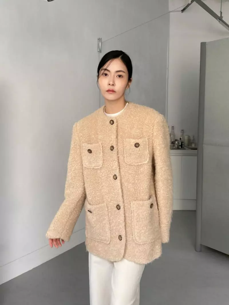 Le-Ppl - Korean Women Fashion - #thelittlethings - Over bookle Jacket - 6