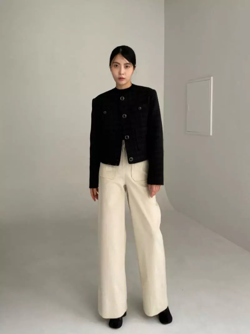 Le-Ppl - Korean Women Fashion - #vintagekidsstyle - Twid Mini Jacket - 6