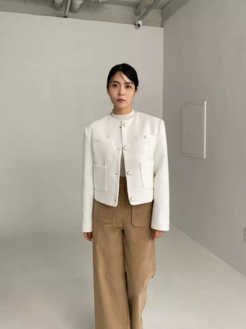 Le-Ppl - Korean Women Fashion - #momslook - Twid Mini Jacket - 4