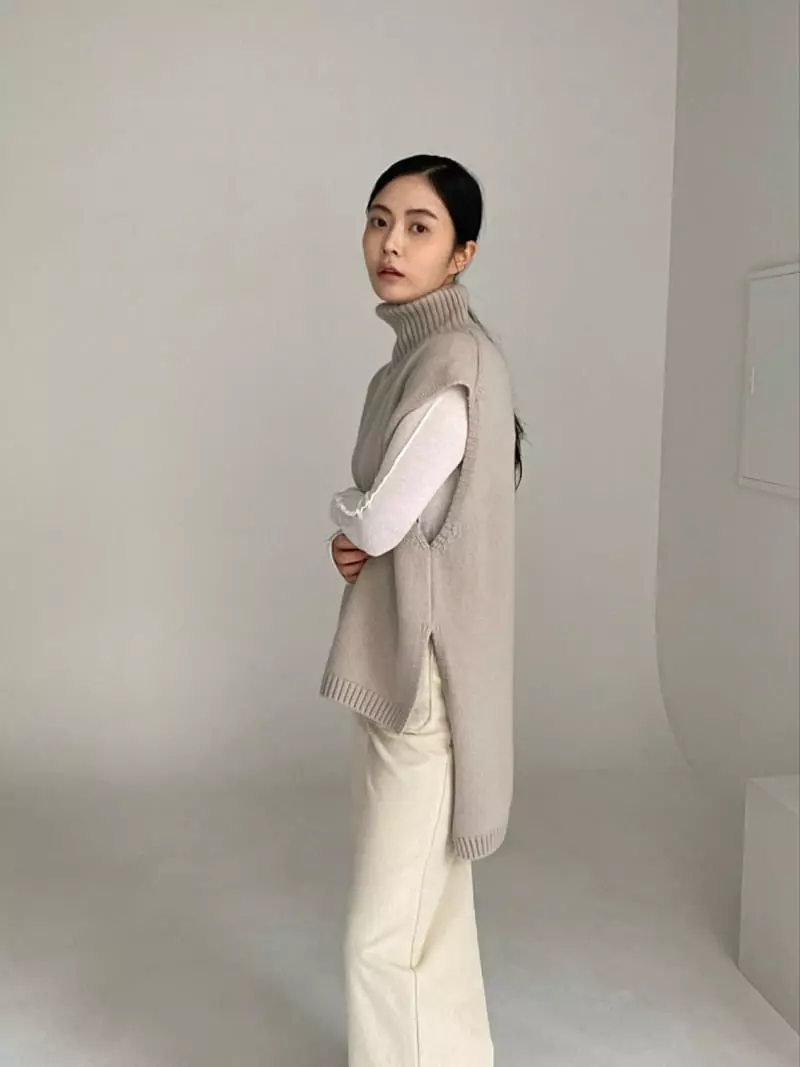 Le-Ppl - Korean Women Fashion - #womensfashion - Beth Knit Tee - 5