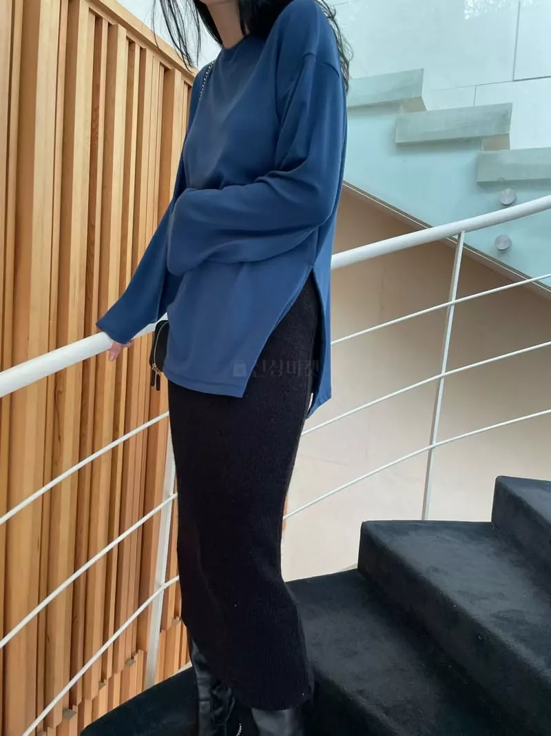 Levase - Korean Women Fashion - #momslook - Warm Long Tee - 10