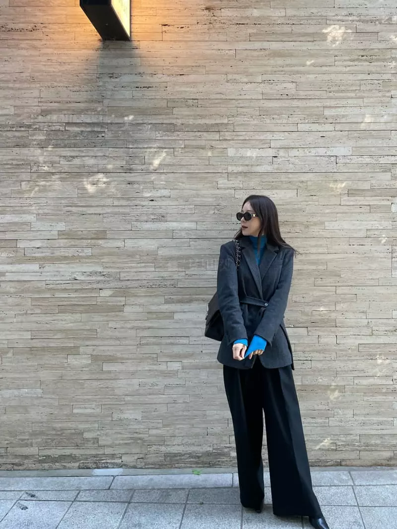 Levase - Korean Women Fashion - #momslook - Button Jacket