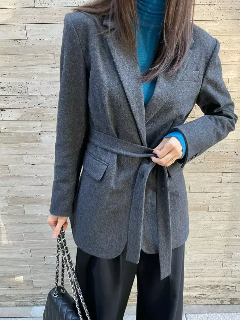 Levase - Korean Women Fashion - #momslook - Button Jacket - 11
