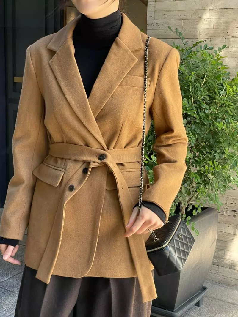 Levase - Korean Women Fashion - #momslook - Button Jacket - 3