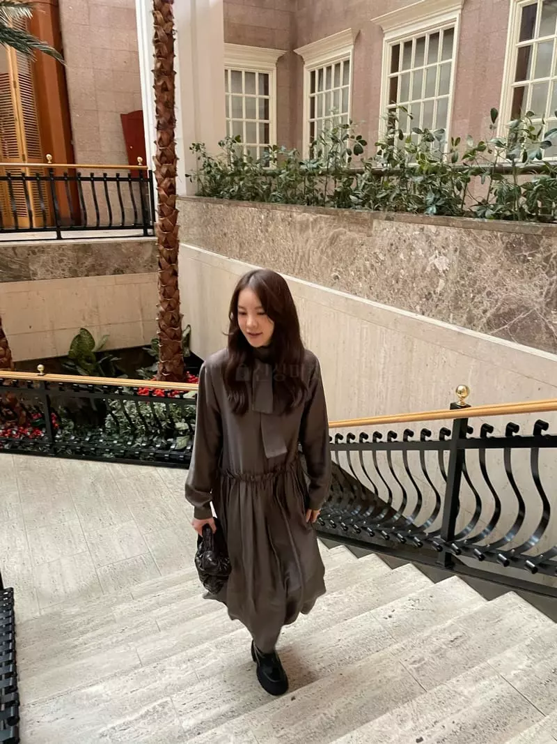 Levase - Korean Women Fashion - #momslook - Scarf One-piece - 9