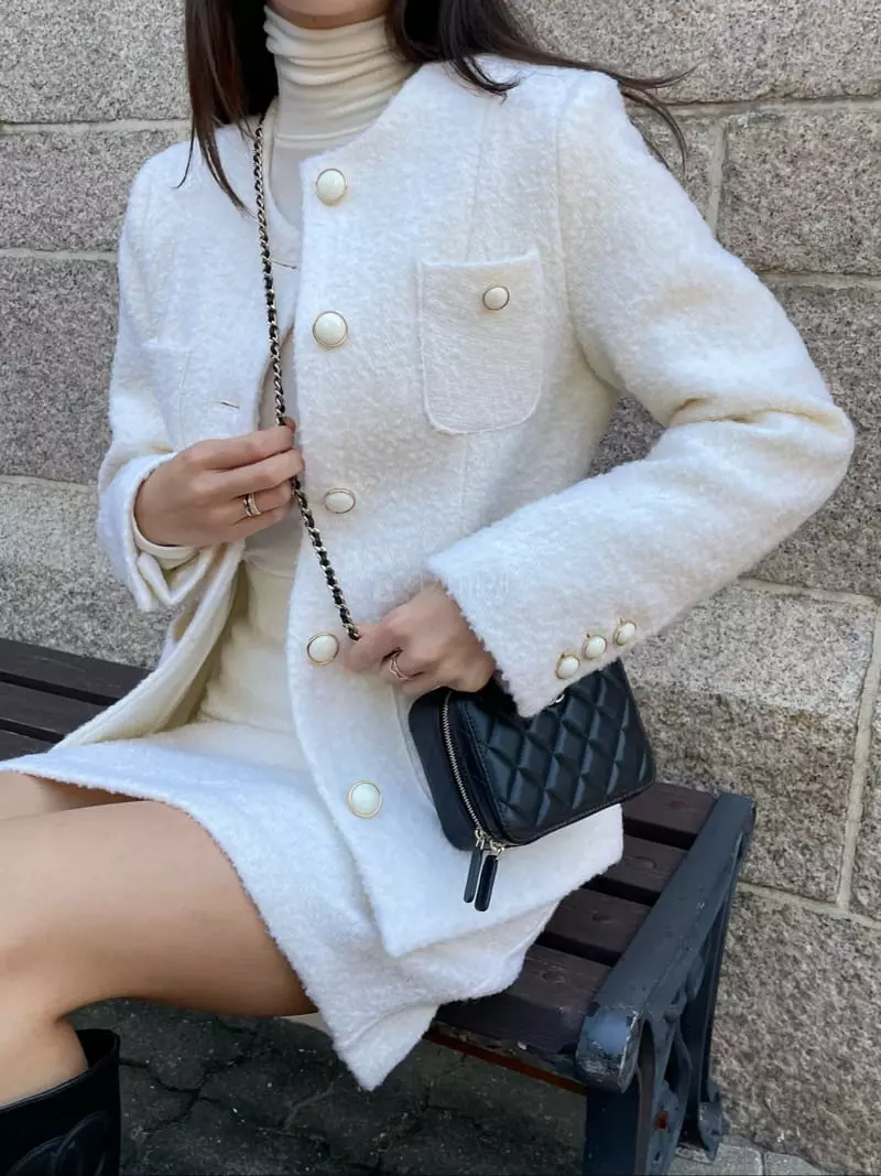 Levase - Korean Women Fashion - #momslook - Bookle Twid Jakcet - 3