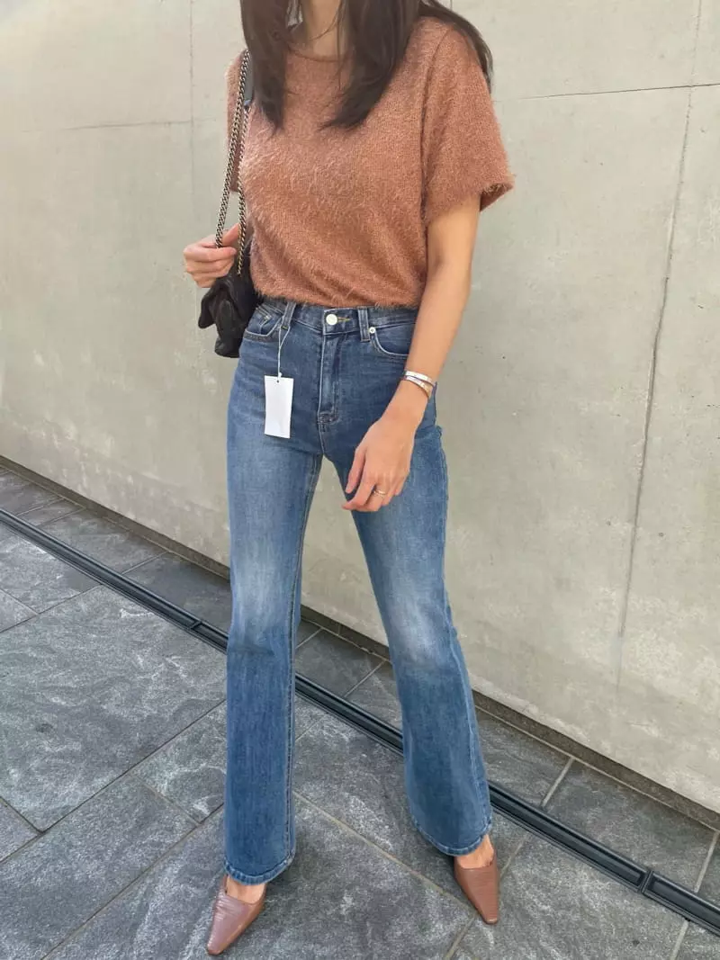 Levase - Korean Women Fashion - #momslook - Bootscut Pants - 7