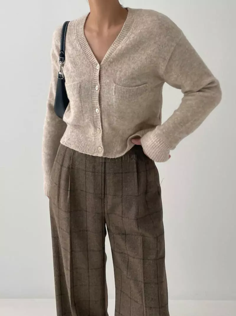 Levase - Korean Women Fashion - #momslook - Bebe Lama Cardigan - 5