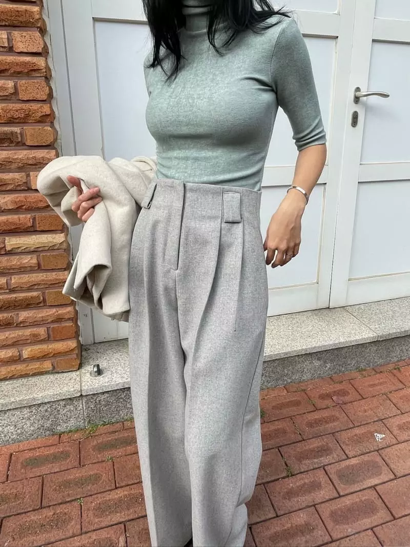 Levase - Korean Women Fashion - #momslook - Roof Pants