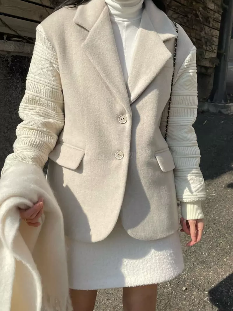 Levase - Korean Women Fashion - #momslook - Twist Jacket - 3