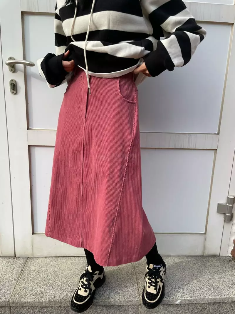 Levase - Korean Women Fashion - #momslook - Rib Skirt