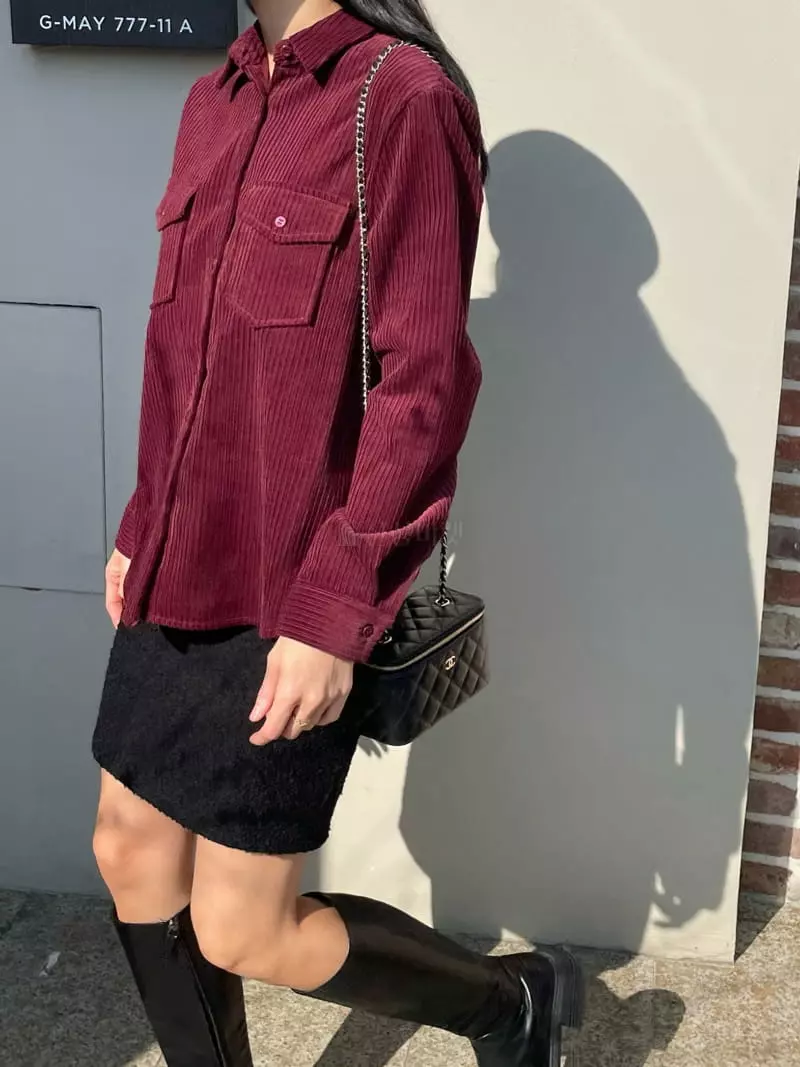 Levase - Korean Women Fashion - #momslook - Rib Shirt - 10