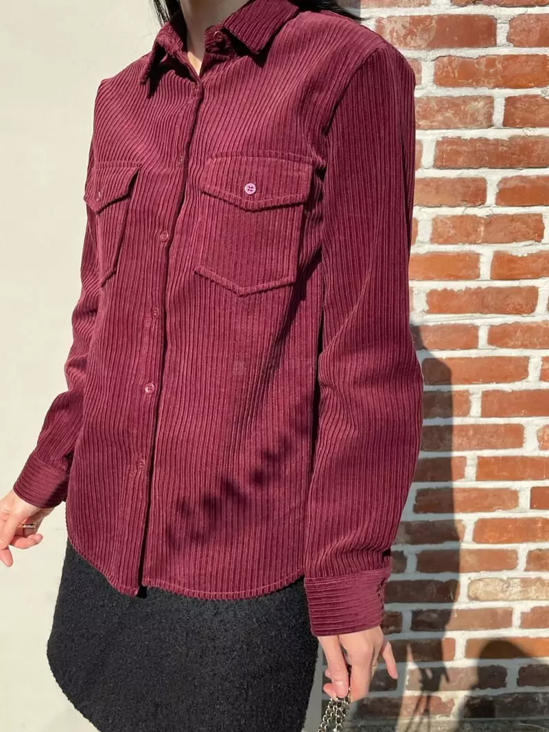 Levase - Korean Women Fashion - #momslook - Rib Shirt - 12
