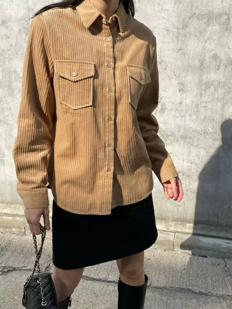 Levase - Korean Women Fashion - #momslook - Rib Shirt - 6