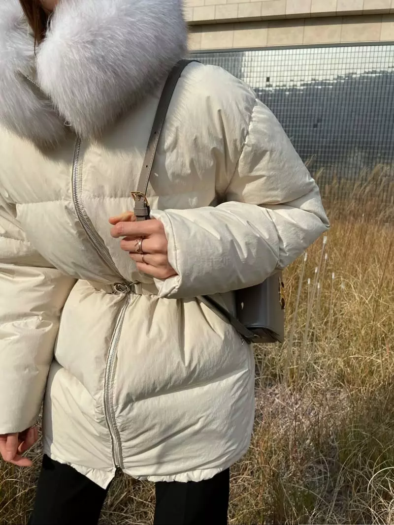 Levase - Korean Women Fashion - #pursuepretty - Fox Padding Jacket