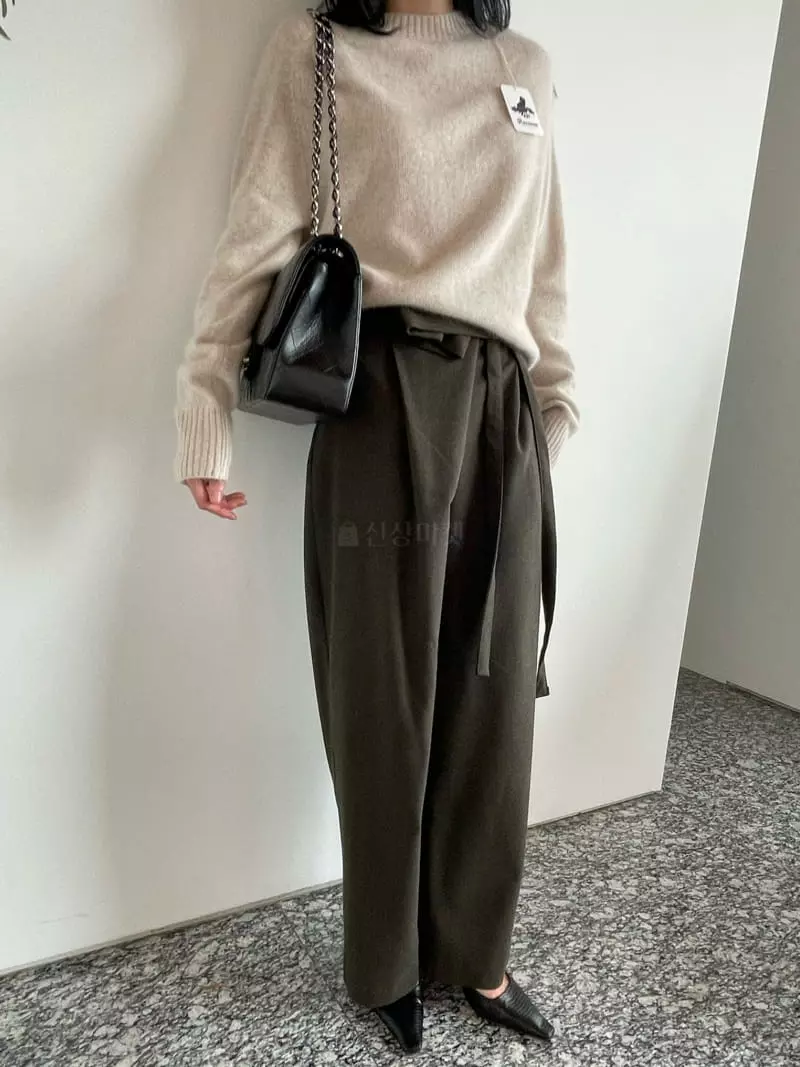 Levase - Korean Women Fashion - #shopsmall - Warp Button Pants - 5