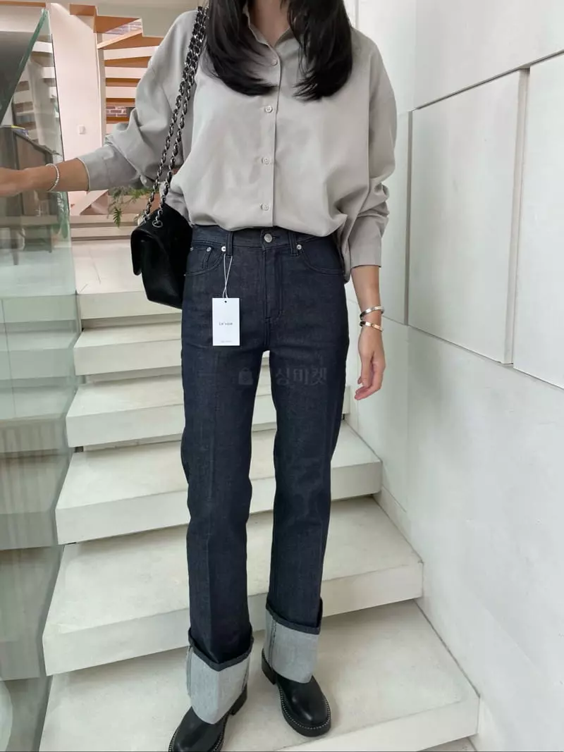 Levase - Korean Women Fashion - #thatsdarling - Roll-up Pants - 8