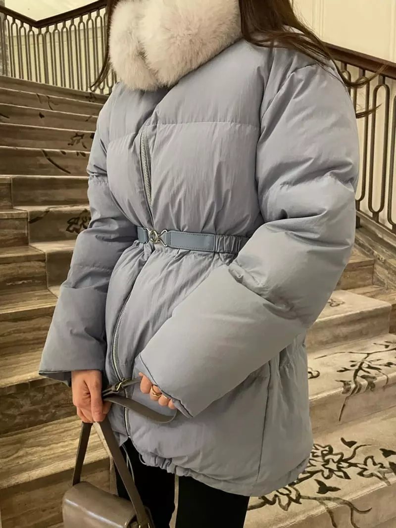 Levase - Korean Women Fashion - #thelittlethings - Fox Padding Jacket - 6