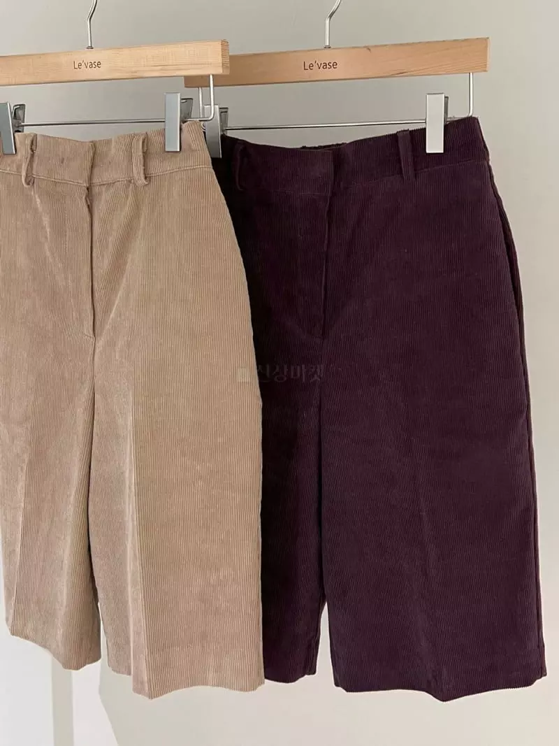 Levase - Korean Women Fashion - #thelittlethings - Corduroy Pants - 2