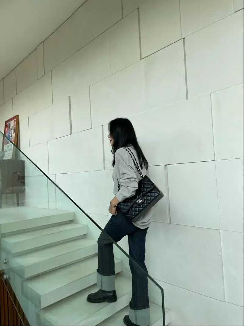 Levase - Korean Women Fashion - #thelittlethings - Roll-up Pants - 9