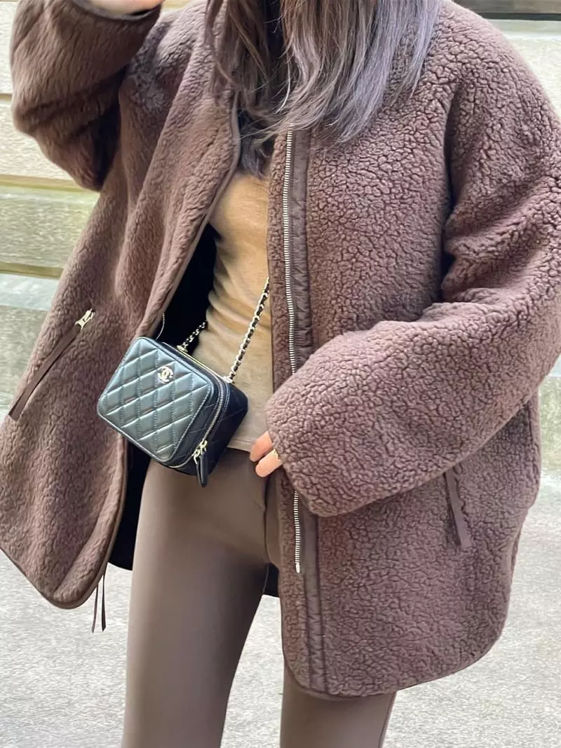 Levase - Korean Women Fashion - #womensfashion - Reversible Jacket - 4