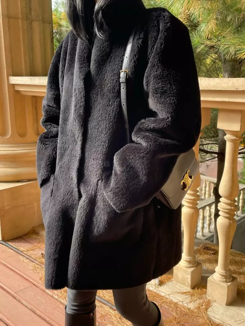 Levase - Korean Women Fashion - #womensfashion - Teddy Reversible Jacket - 6