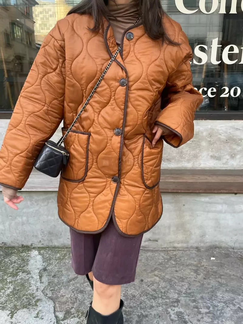 Levase - Korean Women Fashion - #womensfashion - Quilting Jacket - 5