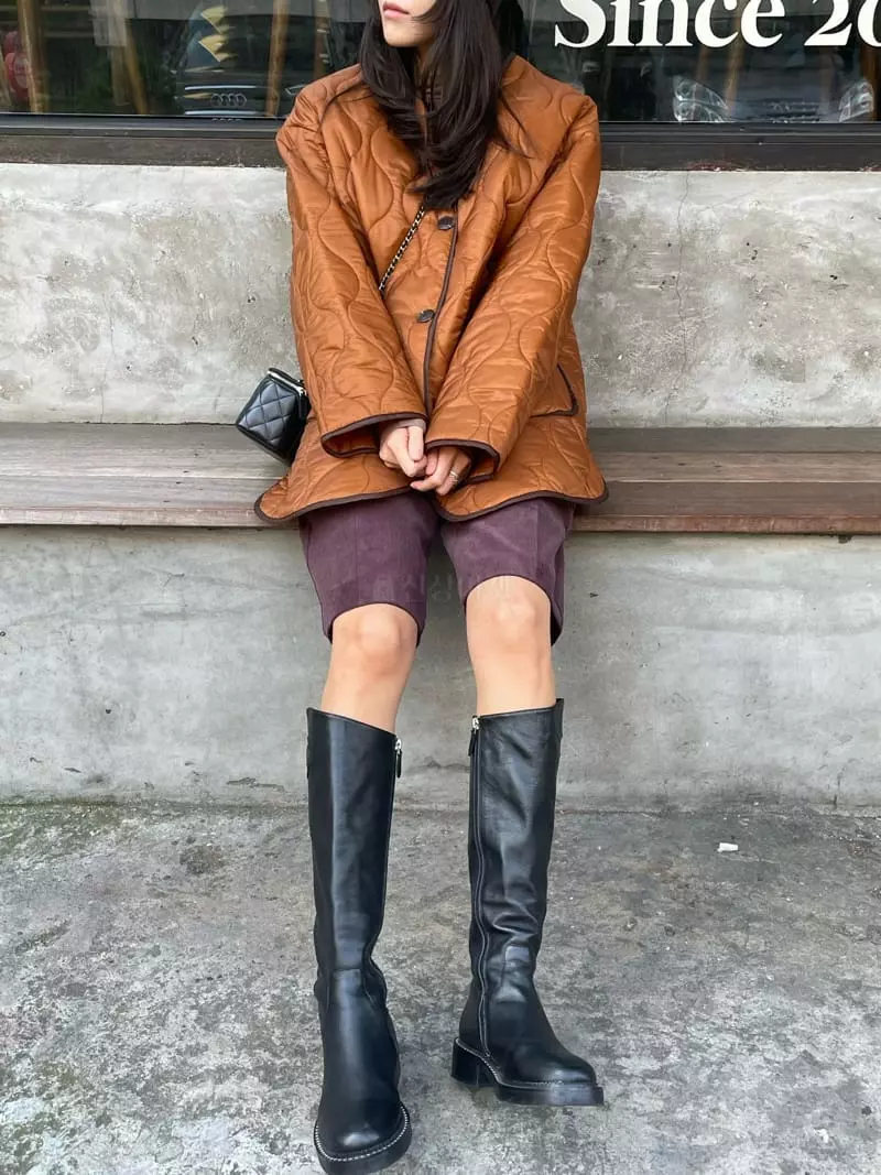 Levase - Korean Women Fashion - #womensfashion - Quilting Jacket - 7