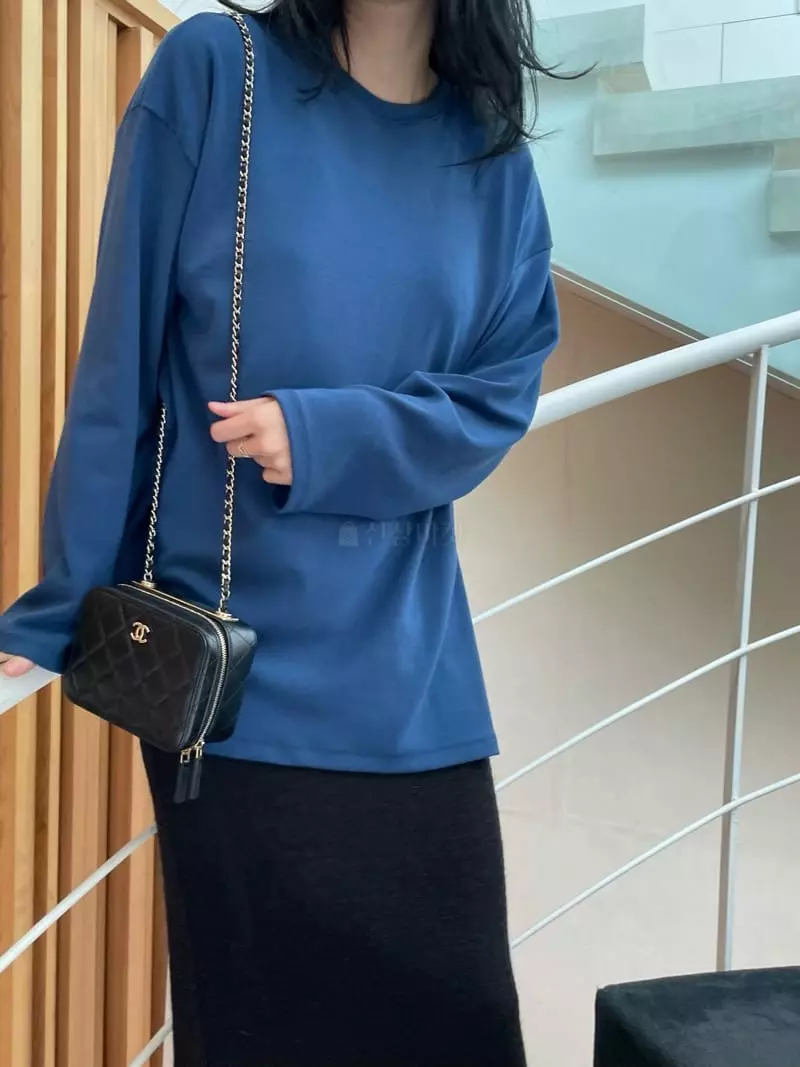 Levase - Korean Women Fashion - #womensfashion - Warm Long Tee - 11