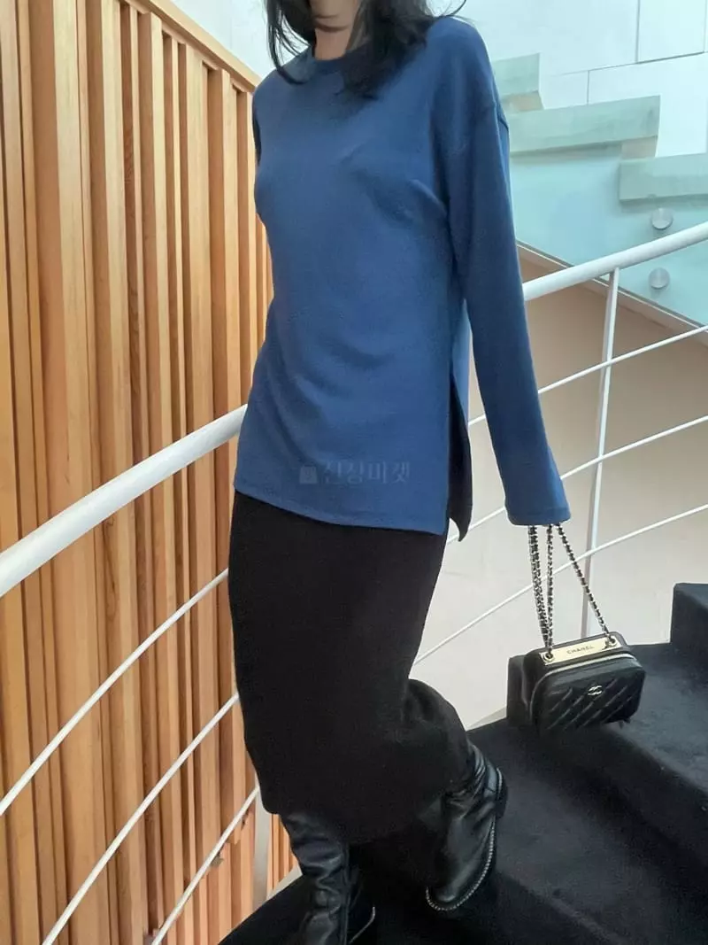 Levase - Korean Women Fashion - #womensfashion - Warm Long Tee - 9