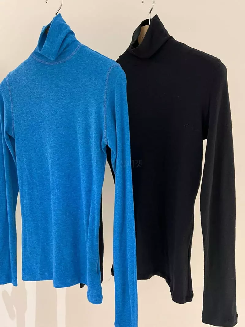 Levase - Korean Women Fashion - #womensfashion - Turtleneck Tee - 7