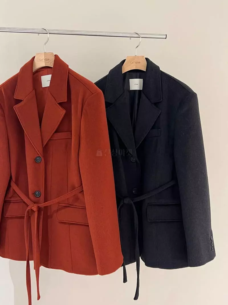 Levase - Korean Women Fashion - #womensfashion - Slit Jacket