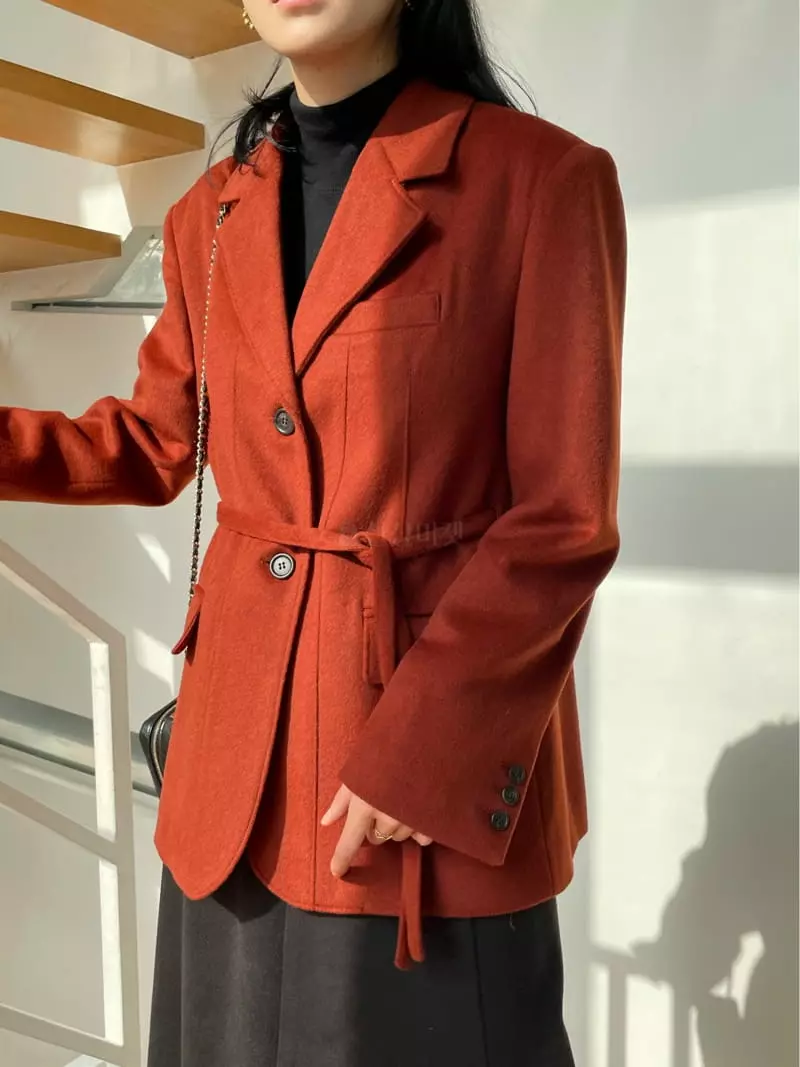 Levase - Korean Women Fashion - #womensfashion - Slit Jacket - 11