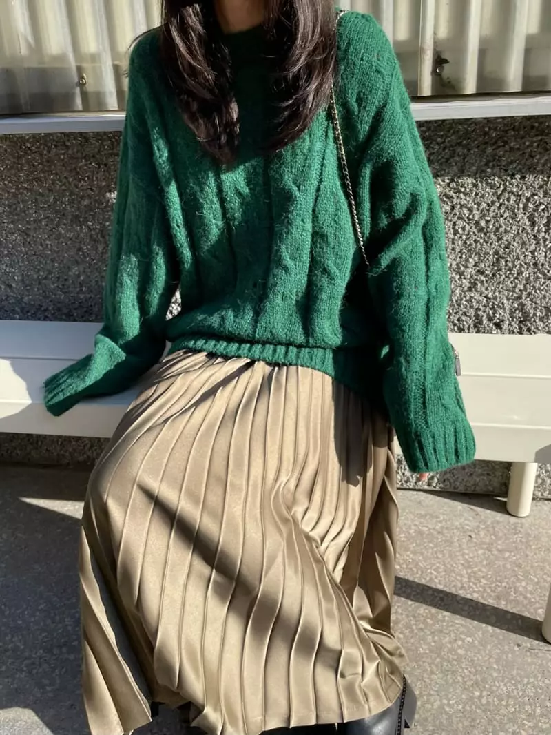 Levase - Korean Women Fashion - #womensfashion - Alpaca Knit Tee - 9