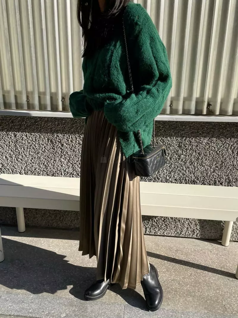 Levase - Korean Women Fashion - #momslook - Bling Skirt - 4
