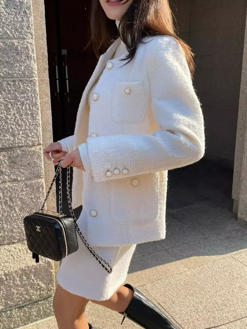 Levase - Korean Women Fashion - #womensfashion - Bookle Twid Jakcet - 2
